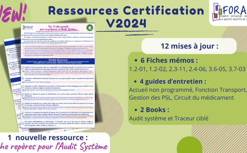 Nouveaux outils Forap pour la certification